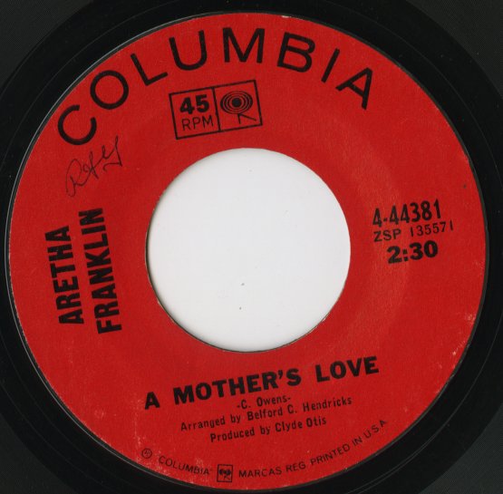 Aretha Franklin / アレサ・フランクリン / Mockingbird / A Mother's Love -7 ( 4-44381 )