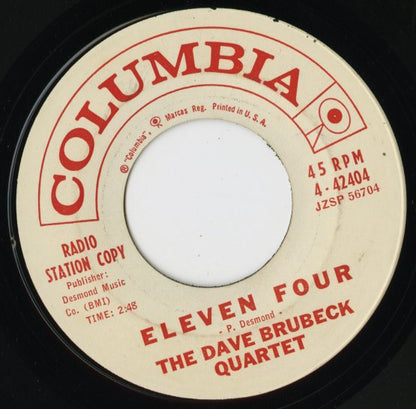 Dave Brubeck / デイヴ・ブルーベック / Countdown / Eleven Four -7 ( 4-42404 )