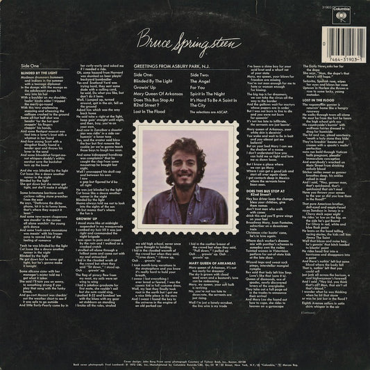 Bruce Springsteen / ブルース・スプリングスティーン / Greetings From Asbury Park N.J. (JC 31903)