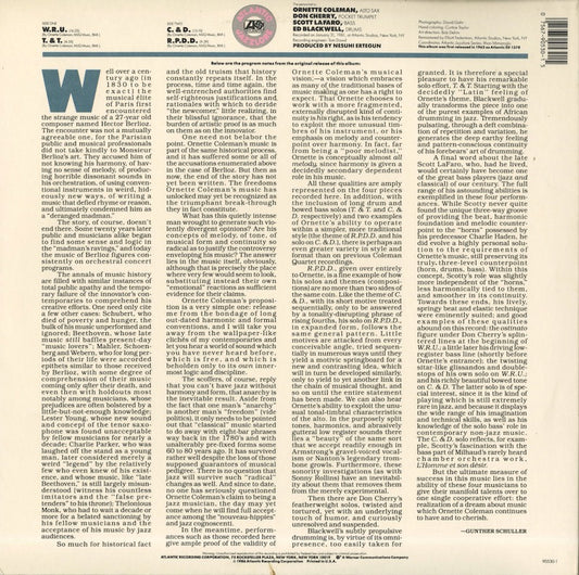 Ornette Coleman / オーネット・コールマン / Ornette! (90530-1)