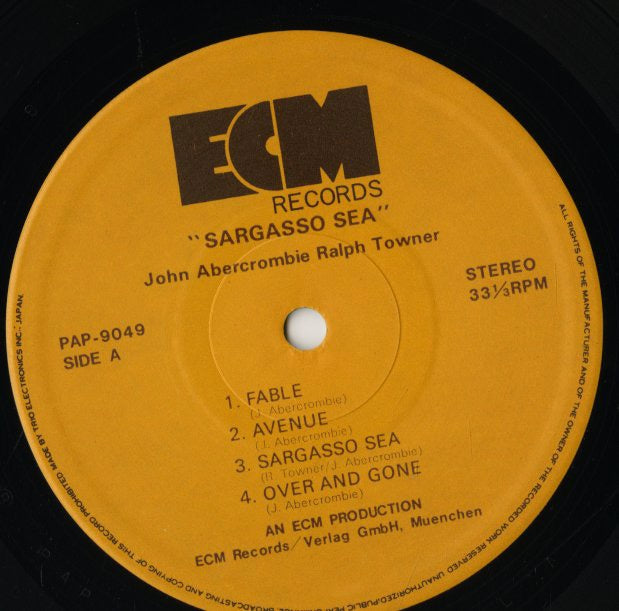 John Abercrombie, Ralph Towner / Sargasso Sea (PAP-9049)