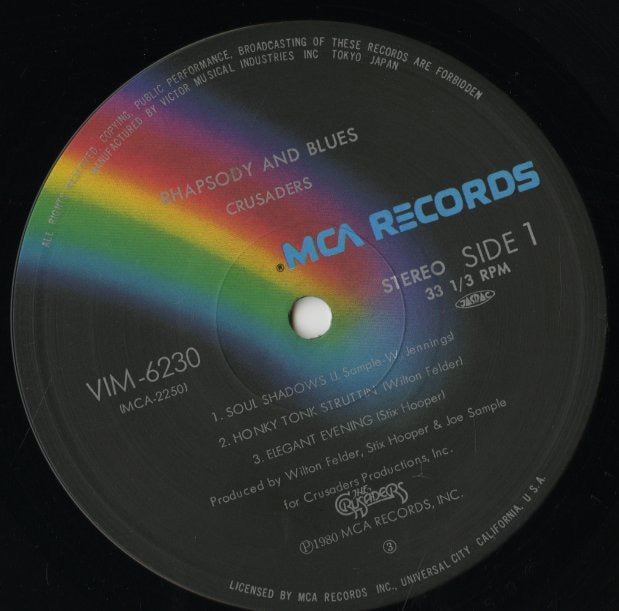The Crusaders / クルセイダーズ / Rhapsody And Blues (VIM-6230)