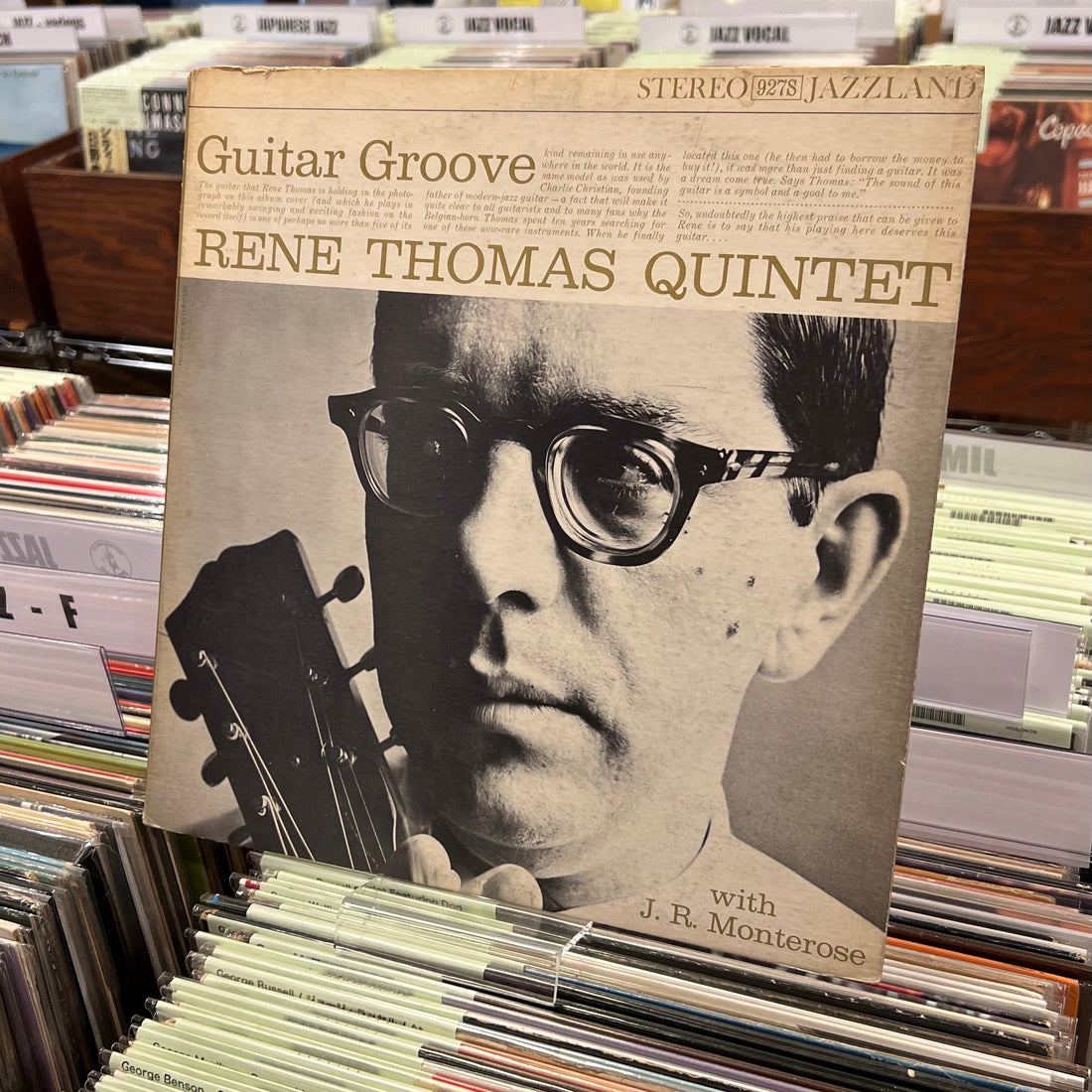 Rene Thomas Quintet - Guitar Groove (JLP 927S) 1960 US Jazzlandオリジナル盤