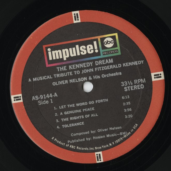 Oliver Nelson And His Orchestra - The Kennedy Dream (AS-9144) LP 1972 US Impulse!｜中古LP