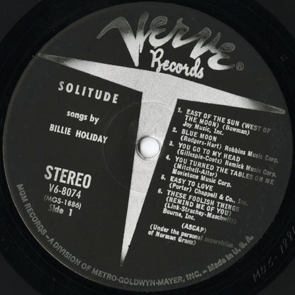 Billie Holiday / ビリー・ホリデイ / Solitude (V6-8074)