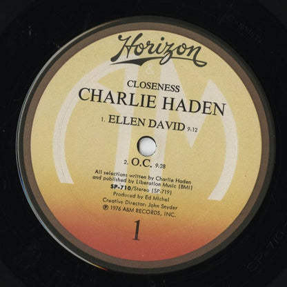 Charlie Haden / チャーリー・ヘイデン / Closeness (SP-710)