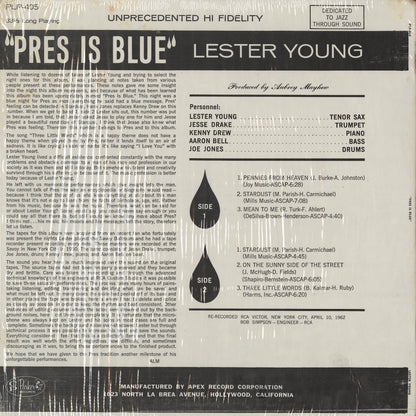 Lester Young / レスター・ヤング / Pres Is Blue (PLP-405)