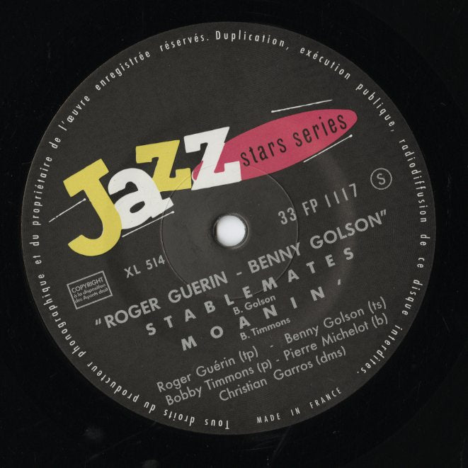 Roger Guérin, Benny Golson, Bobby Timmons /  ロジャー・ゲラン, ベニー・ゴルソン, ボビー・ティモンズ -10 (FP 1117)