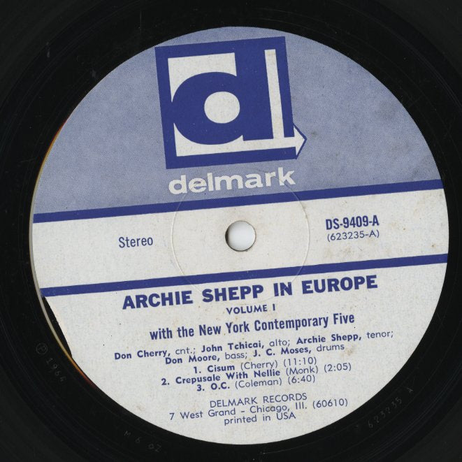 Archie Shepp With The New York Contemporary 5 / アーチー・シェップ / In Europe (DS 9409)
