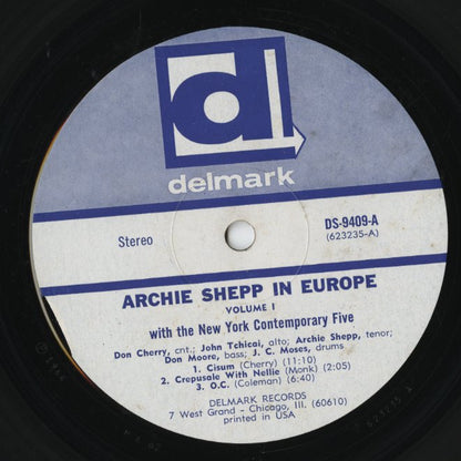 Archie Shepp With The New York Contemporary 5 / アーチー・シェップ / In Europe (DS 9409)