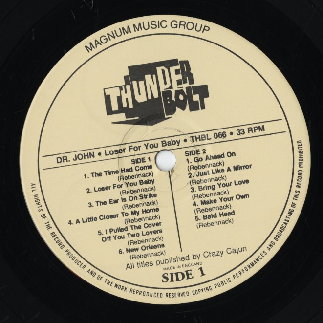 Dr. John / ドクター・ジョン / Loser For You Baby (THBL 066)