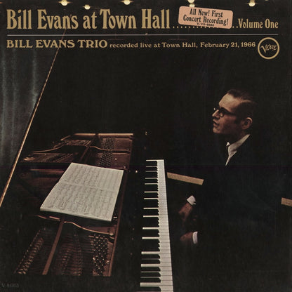 Bill Evans - Bill Evans At Town Hall Volume One (V-8683) 1967 US Verve｜中古LP