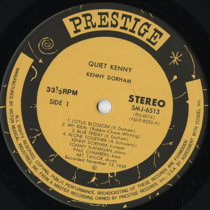 Kenny Dorham - Quiet Kenny (SMJ-6513) 1976 JPN Prestige - Victor｜中古LP