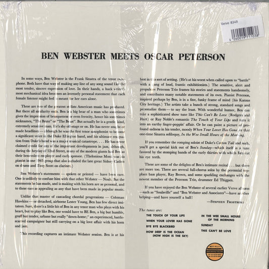 Ben Webster, Oscar Peterson / ベン・ウェブスター, オスカー・ピーターソン / Ben Webster Meets Oscar Peterson (MG V-8349)