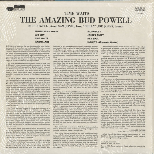 Bud Powell - The Amazing Bud Powell, Vol. 4 - Time Waits (BST 81598) 1973 US Blue Note｜中古LP
