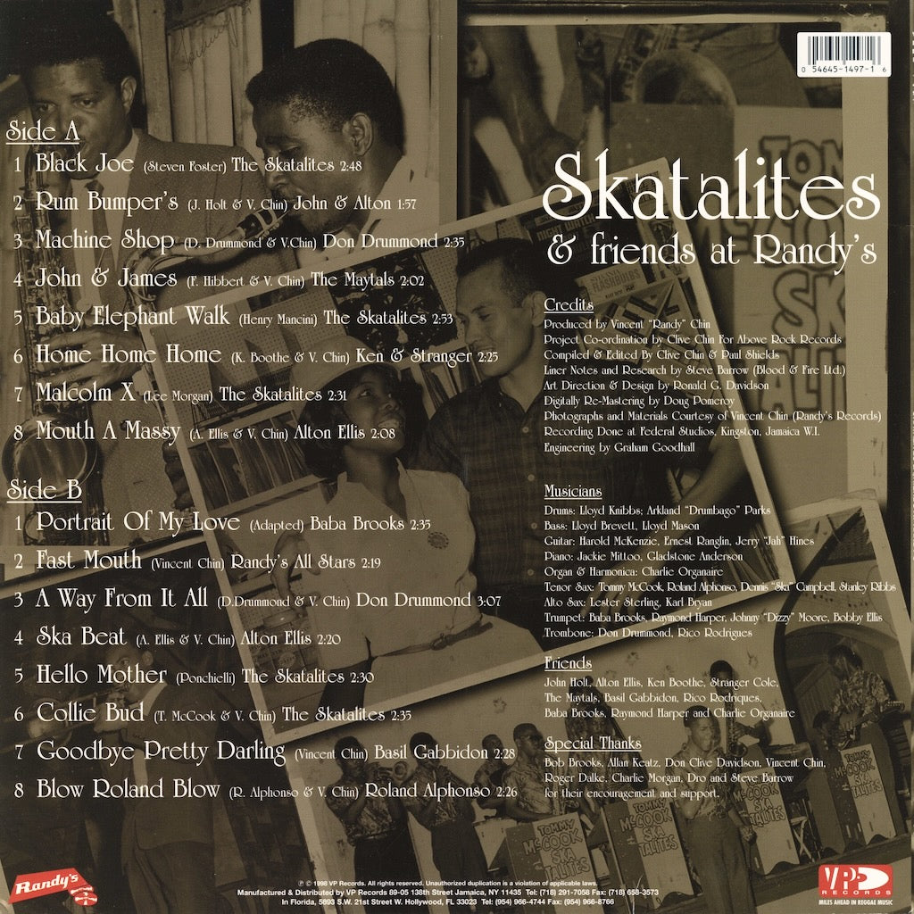 The Skatalites - Skatalites & Friends At Randy's LP 1998 US スカ