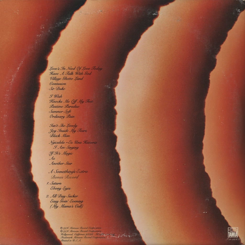 Stevie Wonder / スティーヴィ・ワンダー / Songs In The Key Of Life