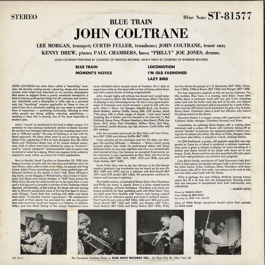 John Coltrane / ジョン・コルトレーン / Blue Train (GXF 3010