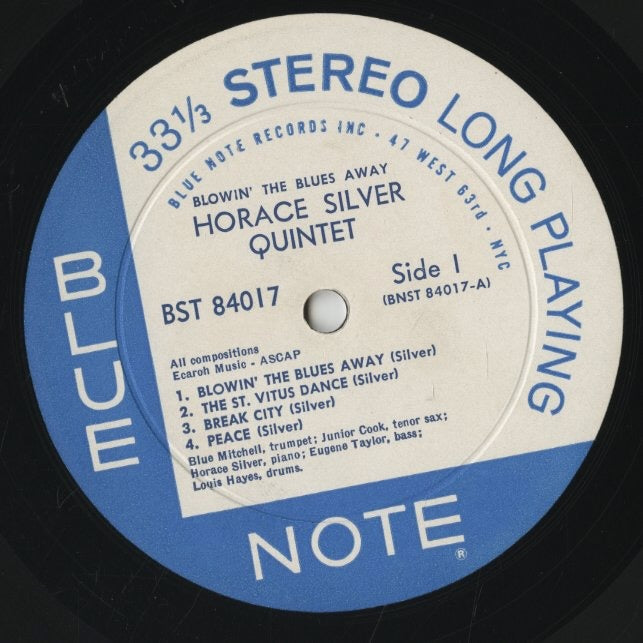 Horace Silver / ホレス・シルヴァー / Blowin' The Blues Away (BST 84017)