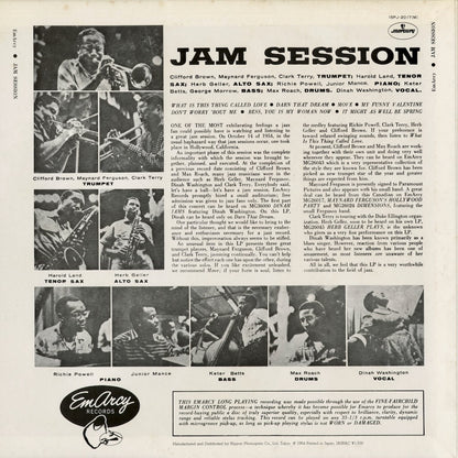 Clifford Brown - Jam Session (15PJ-2017) 1971 JPN Mercury｜中古LP