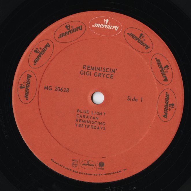 Gigi Gryce / ジジ・グライス / Reminiscin' (MG 20628)