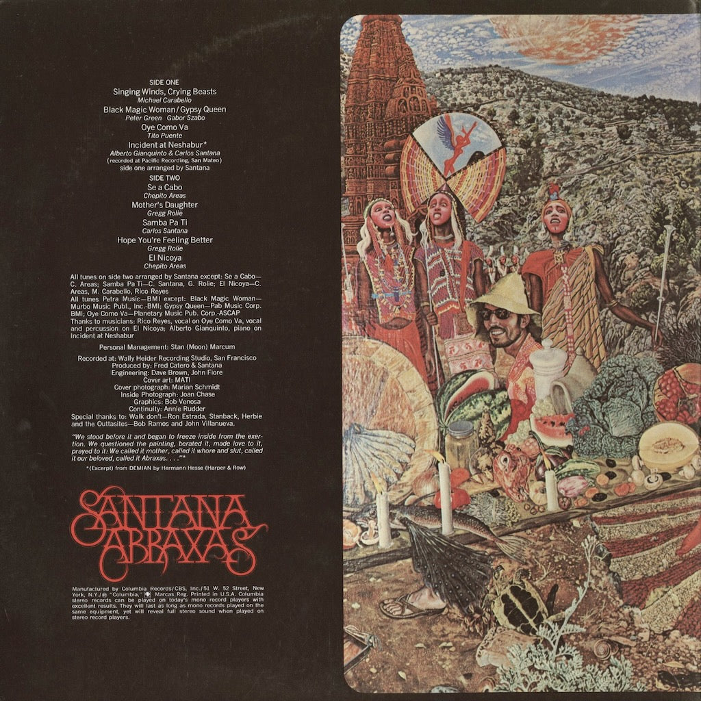 Santana – Abraxas (KC 30130) LP 1970 US Columbia | 中古LP