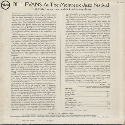 Bill Evans / ビル・エヴァンス / At The Montreux Jazz Festival (MV 2064)