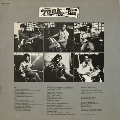 Funk Inc - Priced To Sell (P-10087) 1993 US Prestige｜中古LP
