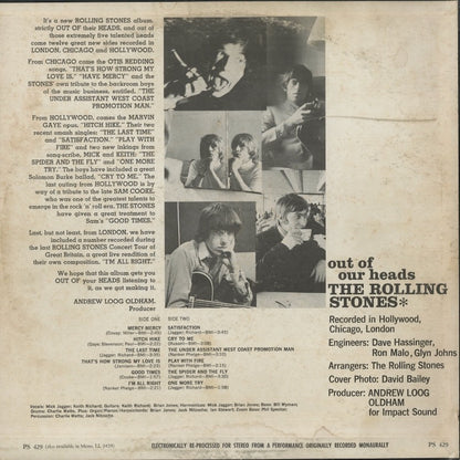 Rolling Stones / ローリング・ストーンズ / Out Of Our Heads (PS 429)