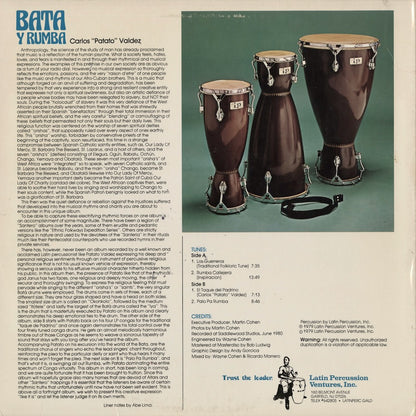 Carlos Patato Valdez – Bata Y Rumba (LPV 586) LP 1980 US LPVI | 中古LP