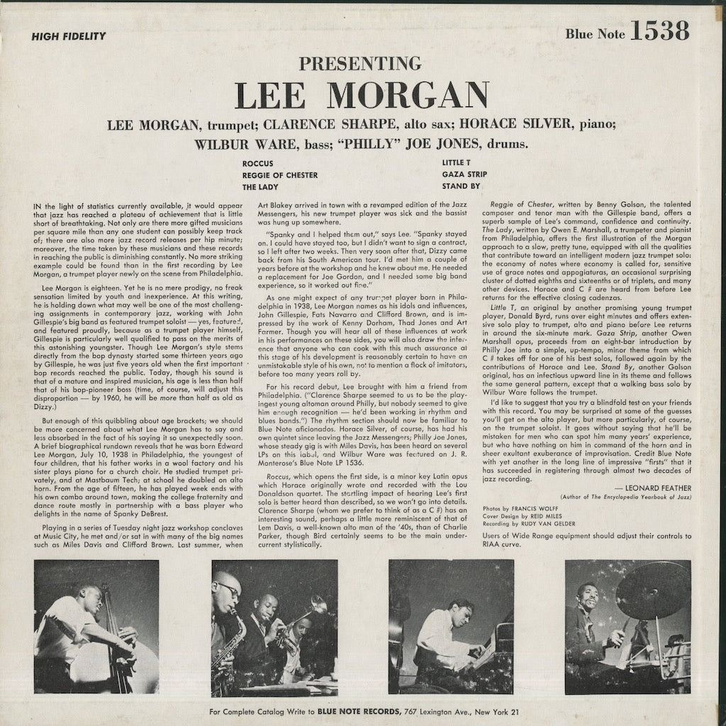 Lee Morgan / リー・モーガン / Indeed! (BLP 1538)