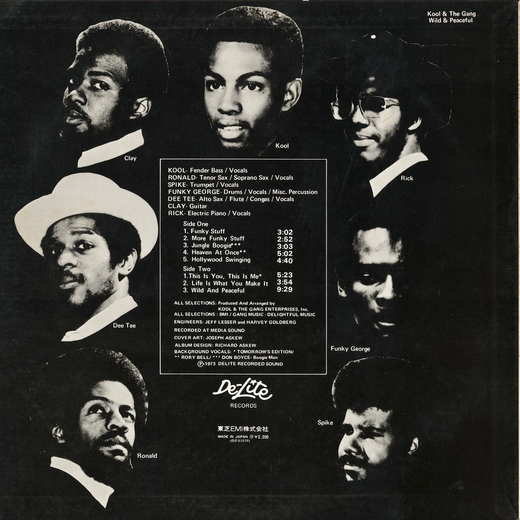 Kool & The Gang - Wild And Peaceful (ISP-81039) LP 1974 JPN De-Lite｜中古LP