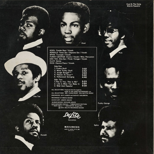 Kool & The Gang - Wild And Peaceful (ISP-81039) LP 1974 JPN De-Lite｜中古LP