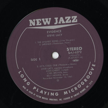 Steve Lacy with Don Cherry / スティーヴ・レイシー　ドン・チェリー / Evidence (SMJ-6272)