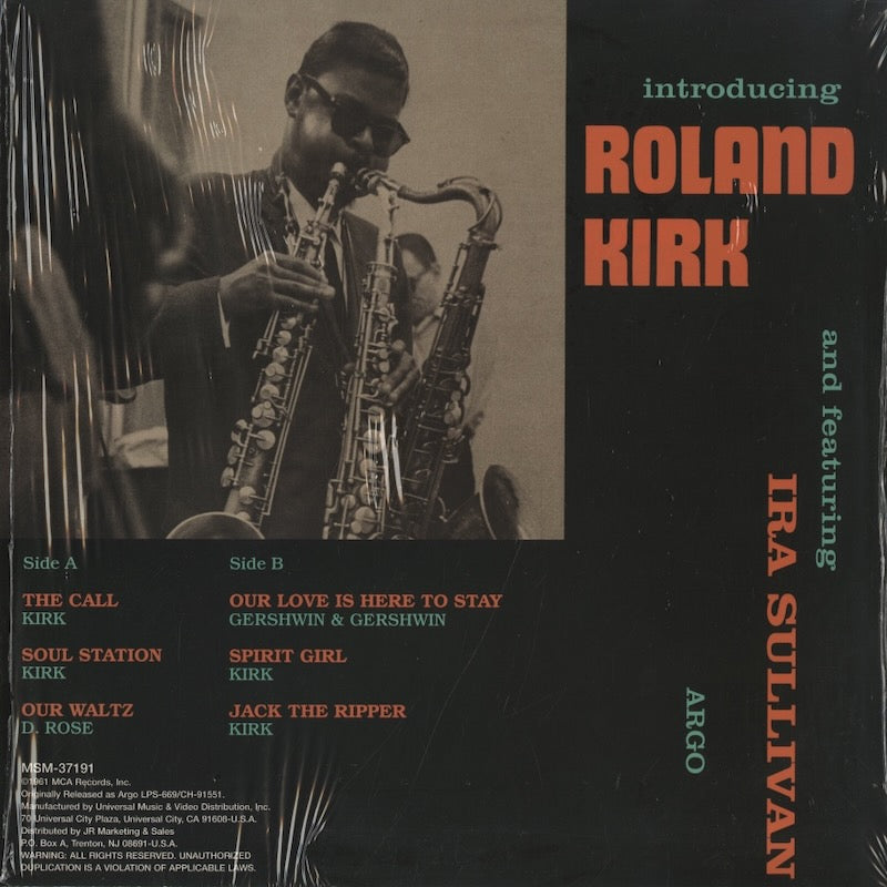 Introducing Roland Kirk Roland Kirk / ローランド・カーク / Introducing Roland Kirk (MSM-37191 ...