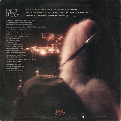 Leroy Hutson / リロイ・ハトソン / Hutson (CU 5002)