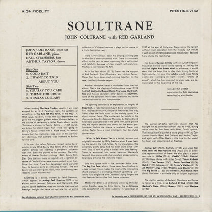 John Coltrane / ジョン・コルトレーン / Soultrane (PRLP 7142)
