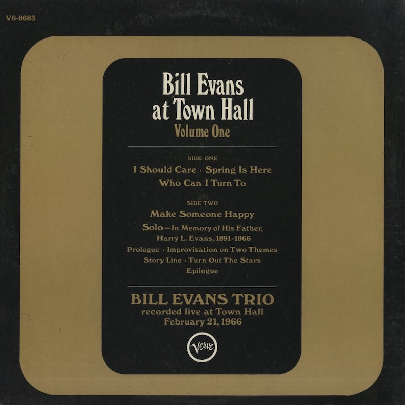 CD)Bill Evans at Town Hall／Bill Evans