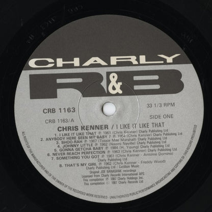 Chris Kenner – I Like It Like That (CRB 1163) LP 1987 UK Charly R&B｜中古LP