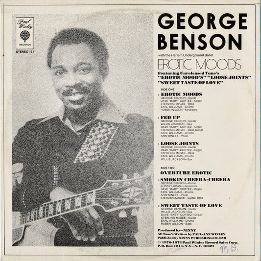 George Benson / ジョージ・ベンソン / Erotic Moods (L.P. 131)