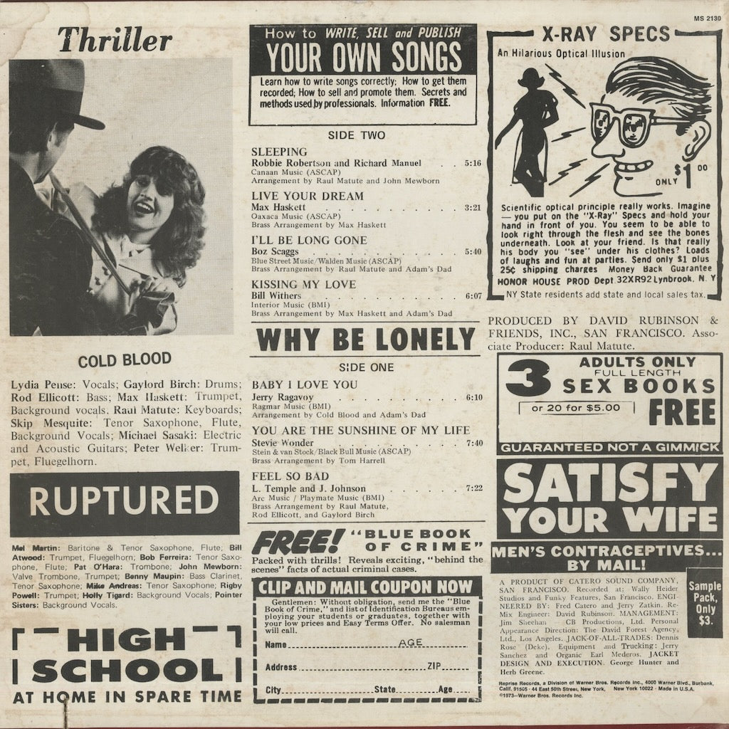 Cold Blood / コールド・ブラッド / Thriller! (MS 2130