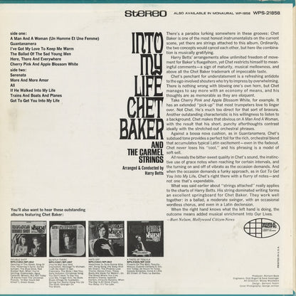 Chet Baker - Into My Life (WPS-21858) 1966 US World Pacific｜中古LP