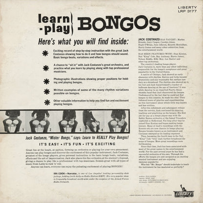 Jack Costanzo - Learn-Play Bongos (LRP 3177) LP 1961 US Liberty｜中古LP