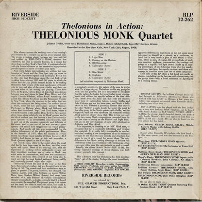 Thelonious Monk - In Action (RLP 12-262) 1958 US Riverside｜中古LP