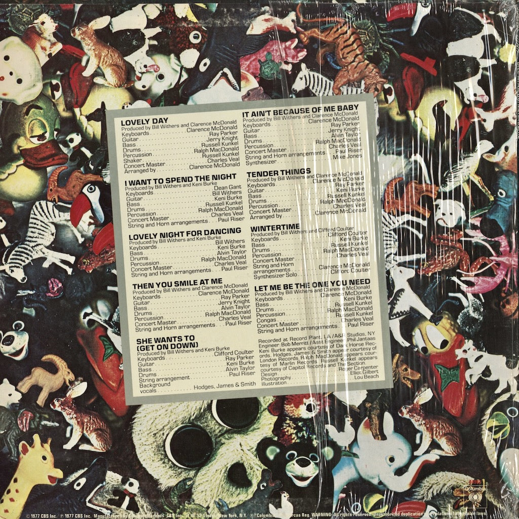 ★ＵＳオリジナル盤★『ＭＥＮＡＧＥＲＩＥ』ビル・ウィザースＬＰ ☆USオリジナル盤☆『MENAGERIE』ビル・ウィザースLP