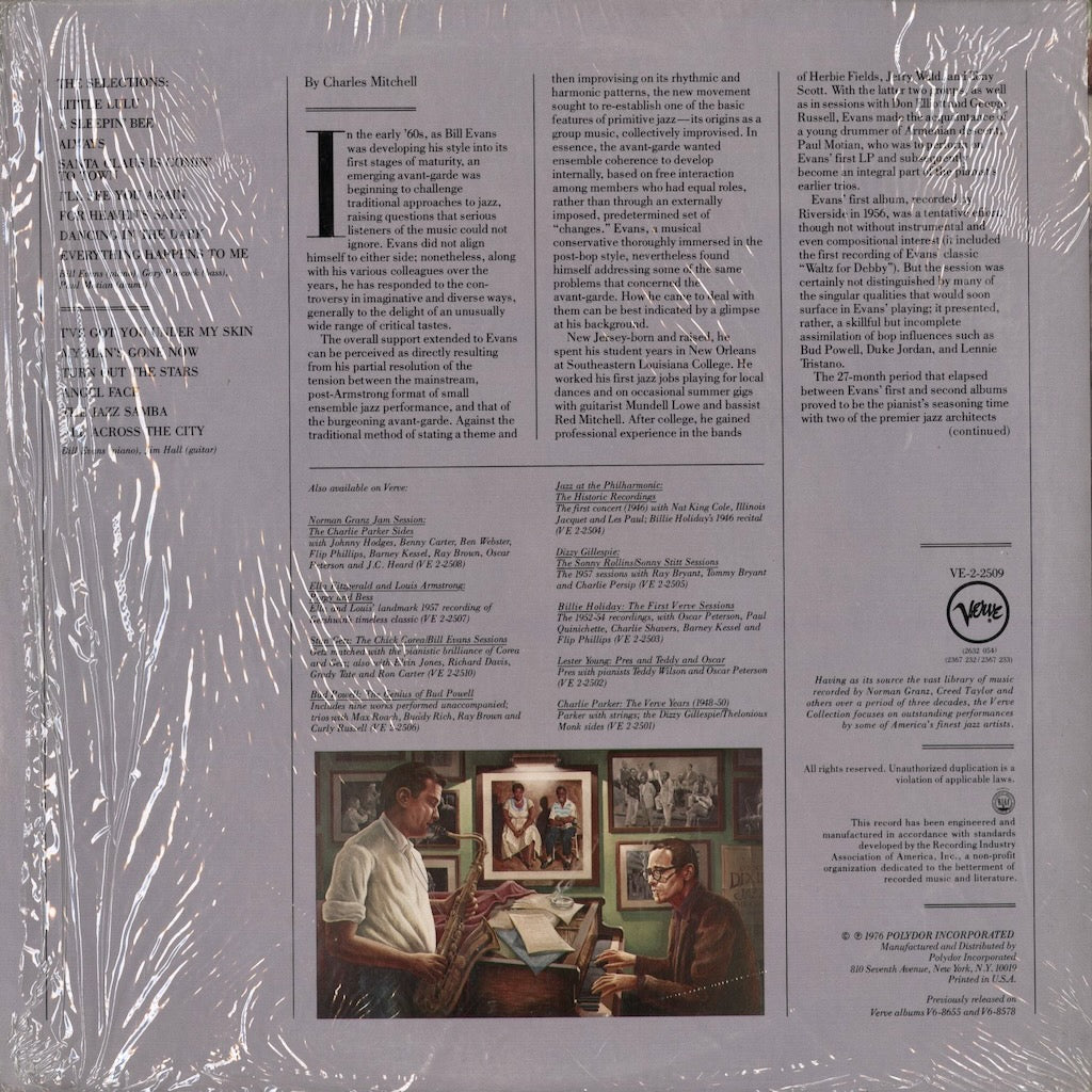 Bill Evans - Trio (Motian, Peacock), Duo (Hall) (VE-2-2509) 1976 US Verve｜中古LP