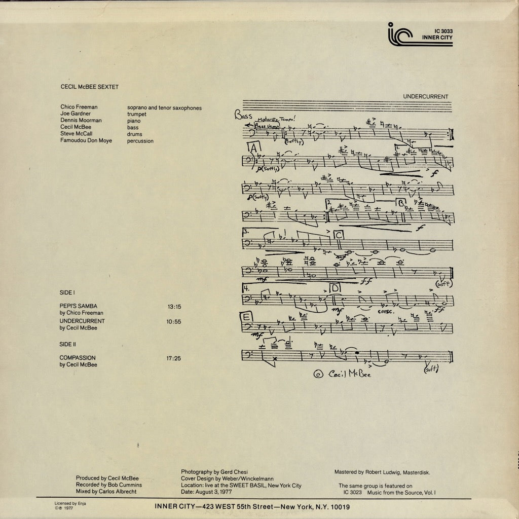 Cecil McBee / セシル・マクビー・セクステット / Compassion (IC3033)