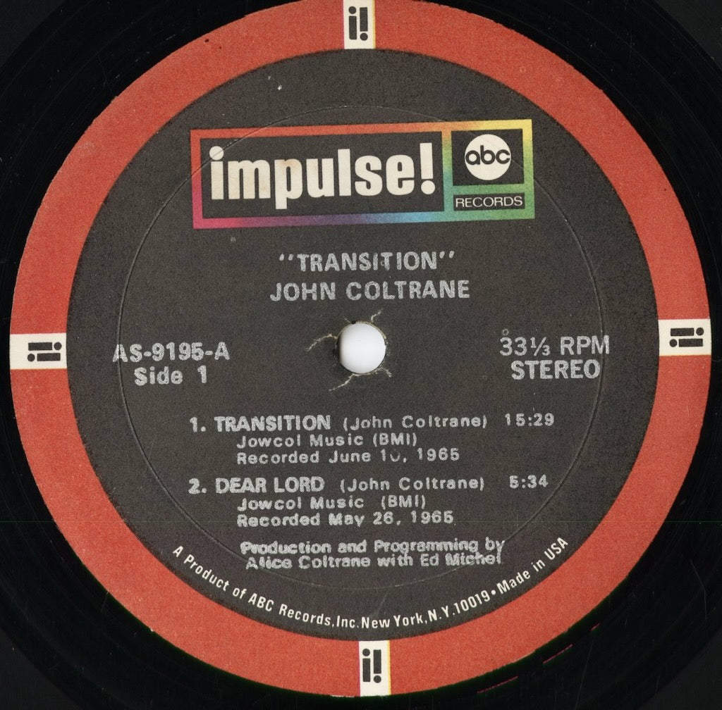 John Coltrane - Transition (AS-9195) 1970 US Impulse!｜中古LP