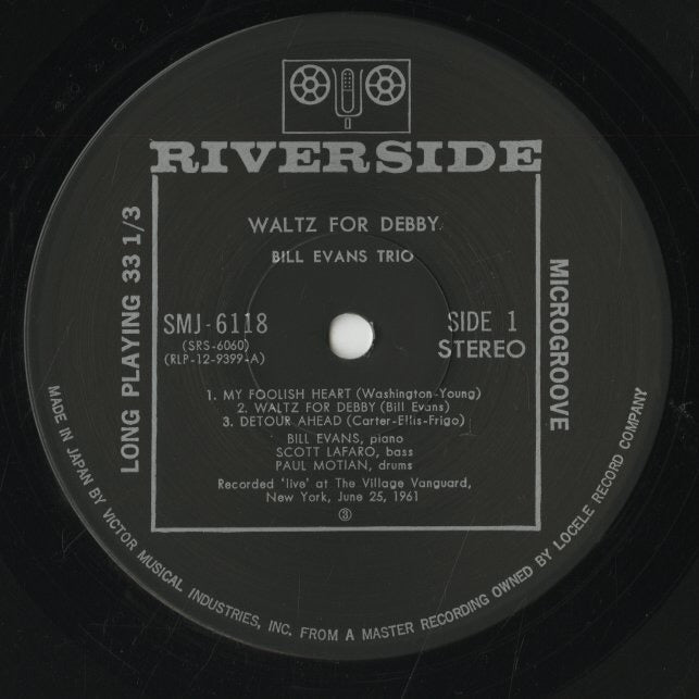 Bill Evans / ビル・エヴァンス / Waltz For Debby (SMJ-6118) – VOXMUSIC WEBSHOP