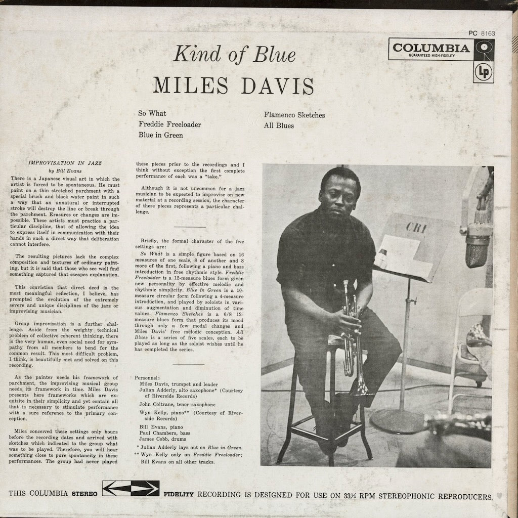 Miles Davis - Kind Of Blue (PC 8163) 1977 US Columbia｜中古LP